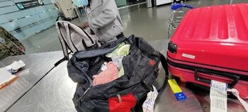Coca asegurada en AICM