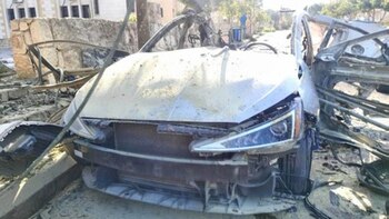 Aí quedó el auto en