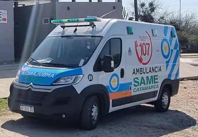 La menor fue asistida por el servicio de emergencias luego de que sufriera la descarga (Gentileza: El Esquiú)
