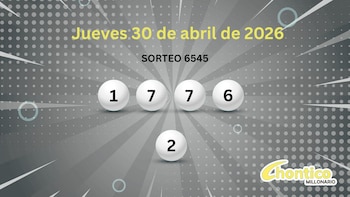 Estos son los cinco números ganadores del Súper Chontico Noche del jueves 30 de abril de 2026. (Infobae)