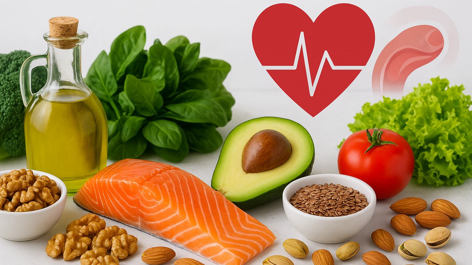 La Cleveland Clinic recomienda pescados grasos, semillas de lino y aceite de oliva para aumentar el colesterol HDL y proteger el corazón (Imagen Ilustrativa Infobae)