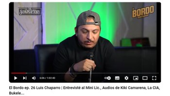Luis Chaparro en la entrevista