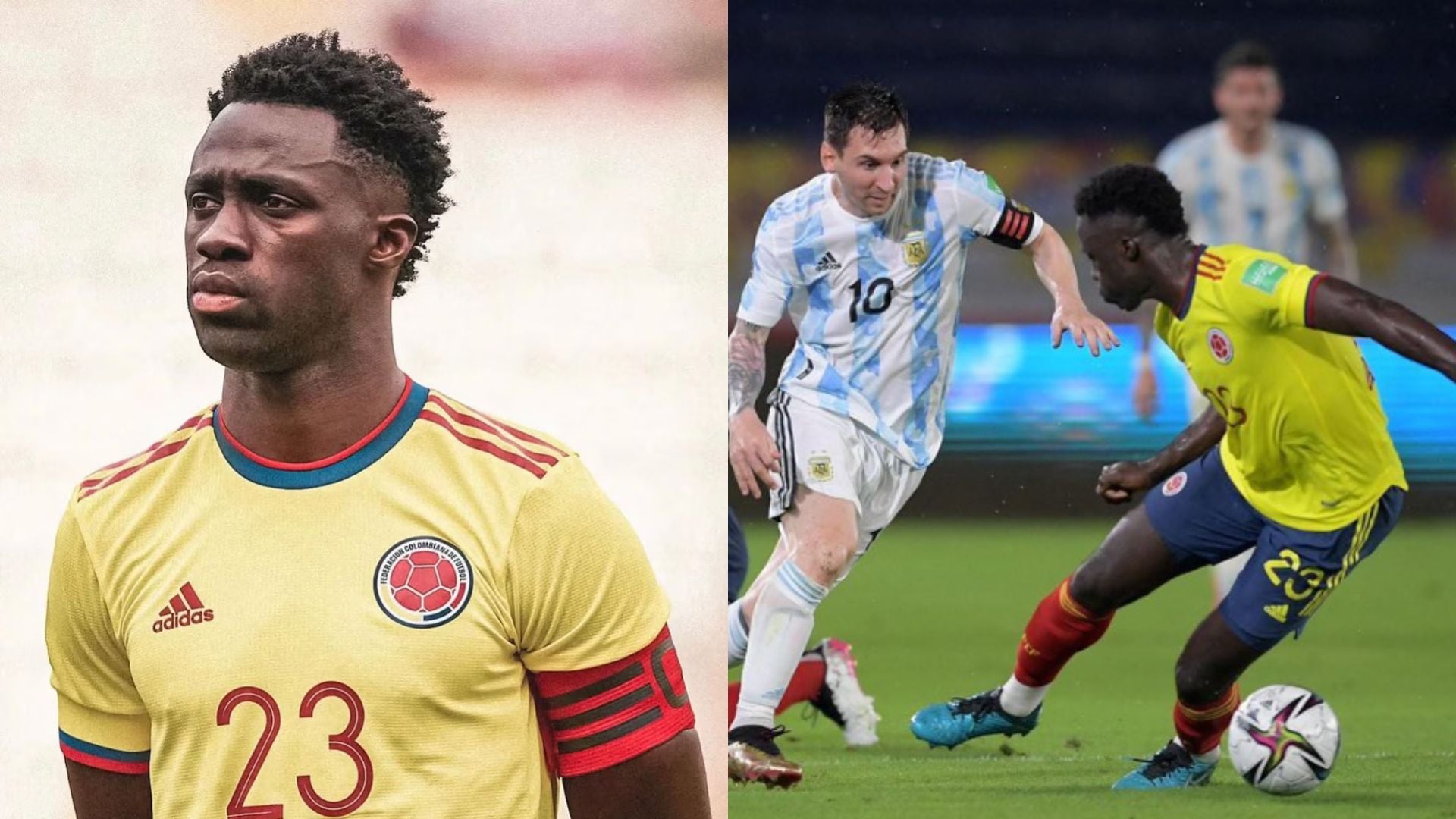 Davinson Sánchez será el capitán de la selección Colombia en el próximo partido ante México - crédito @daosanchez13/Instagram