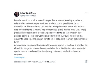 El mensaje del presidente de