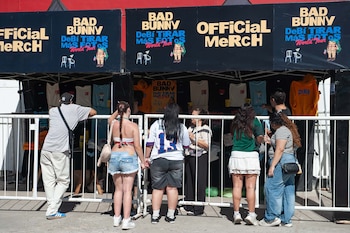 El puesto de merchandising oficial