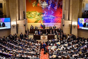El presidente Gustavo Petro declarará la instalación de los nuevos senadores y representantes a la Cámara para el periodo 2026 - 2030 - crédito Cristian Bayona/Colprensa