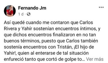 Carlos Rivera y Yahir fueron