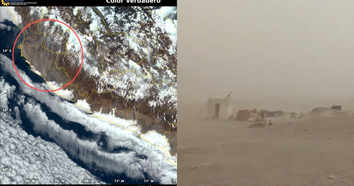Ica en alerta: Senamhi advierte riesgo de tormentas de arena