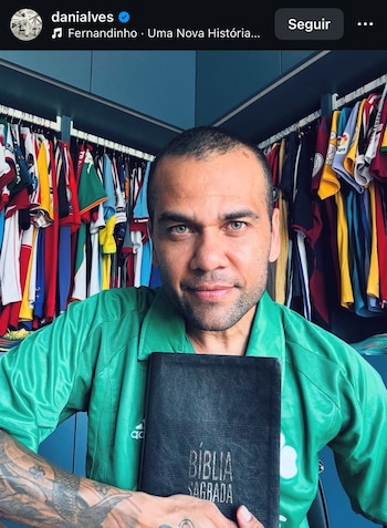 Dani Alves compartió su nueva