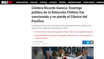 Bolavip calificó a Carlos Zambrano