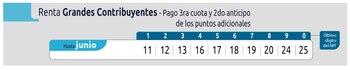 Entre el 11 y el 25 de junio, los grandes contribuyentes deben presentar hacer el pago de la tercera cuota por concepto del Impuesto sobre la Renta y Complementarios del año gravable 2024 y del anticipo del año gravable 2025 - crédito Dian