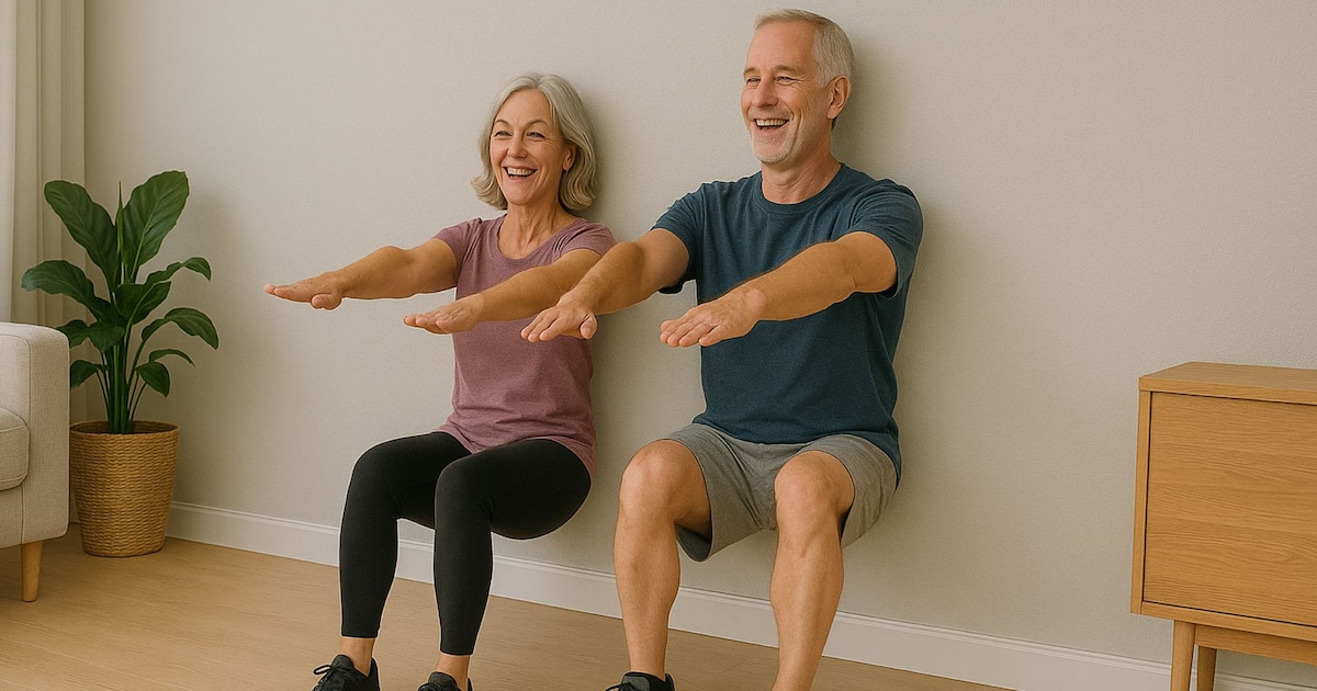 ¡Alivio y Fuerza sin salir de Casa! Descubre los Secretos de las Sentadillas Contra la Pared para una Articulación Saludable