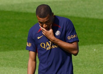 Kylian Mbappé, en uno de