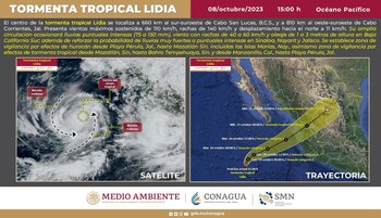 El huracán Lidia se degradará