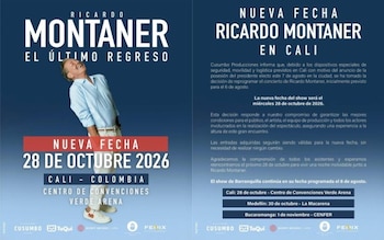 Cusumbo Producciones informó que los operativos de seguridad, movilidad y logística en Cali hicieron inviable mantener el concierto de Ricardo Montaner para la fecha programada - crédito Cusumbo Producciones