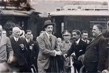 Alfonso XIII en el Caminito
