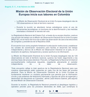 Según la Registraduría, más de