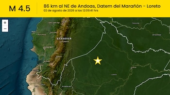 Sismo de 4.5 en Loreto hoy domingo