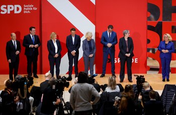 El designado Canciller Olaf Scholz,