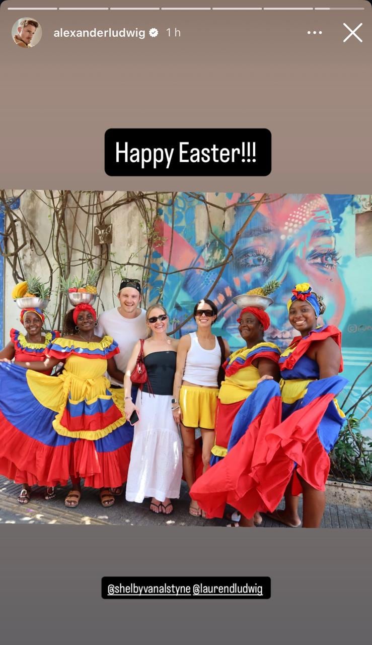 También estuvo disfrutando de la Semana Santa en Cartagena - crédito @alexanderludwig/IG