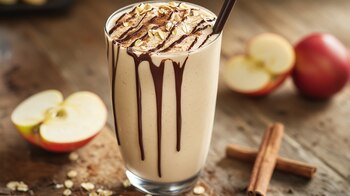 El licuado de manzana con