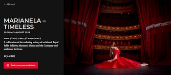 'Marianela – Timeless' se presenta hasta el domingo 2 de agosto en The Royal Opera House de Londres