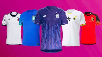 Las camisetas de las selecciones