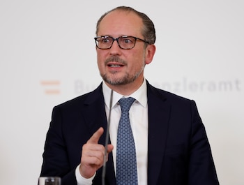 El canciller austriaco Alexander Schallenberg