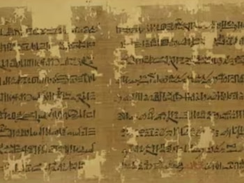 El papiro fue redactado como una carta del escriba Hori, y su análisis generó controversia sobre si se trata de evidencia literal o exageración retórica (Museo Británico)