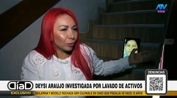 Deysi Araujo niega haber recibido dinero del narcotráfico: “No hay depósitos”. Captura: Día D.