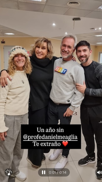 El recuerdo de Georgina Barbarossa para su amigo, el personal trainer Daniel Meaglia, a un año de su muerte