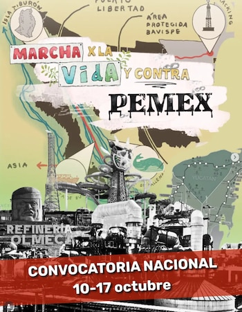 Marcha contra Pemex