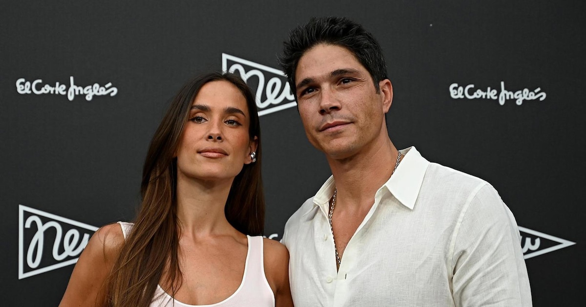 María Pombo, su momento 'tierra trágame' al coincidir en pleno photocall con Álvaro Morata y Alice Campello