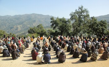 Una imagen del funeral (REUTERS)