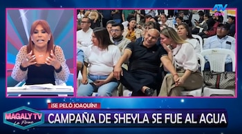 Sheyla Rojas no soportó parodia sobre su cercanía con Joaquín Ramírez y lanzó reclamo en Instagram. Captura: Magaly TV La Firme.