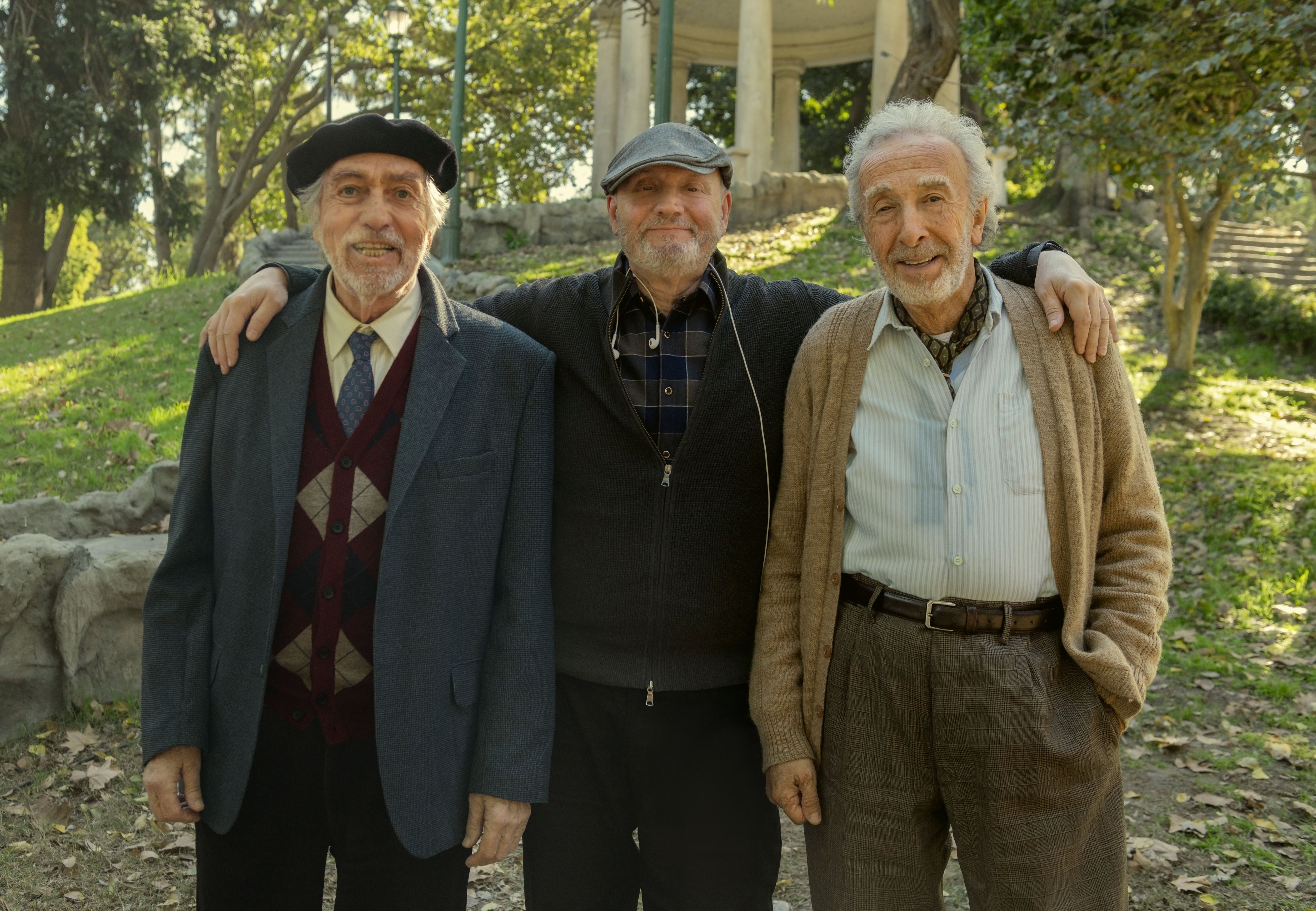 Campanella con los protagonistas de