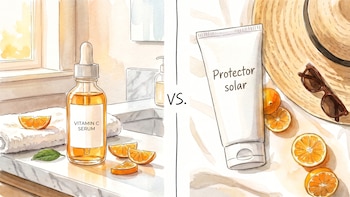 Reemplazar el protector solar por sérum de vitamina C: el atajo que deja a la piel expuesta