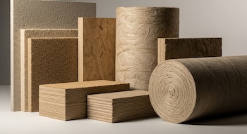 Paneles y materiales biobasados derivados