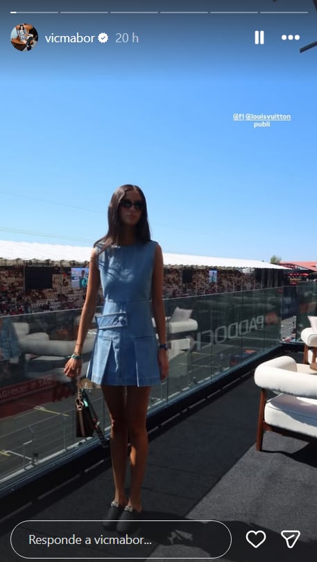 El 'look' de Victoria Federica para ver la Fórmula 1 (Instagram)