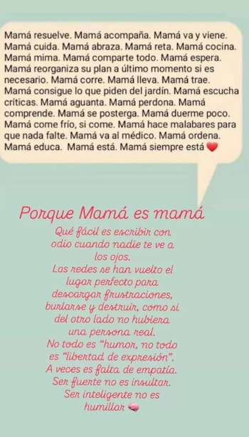 Mamá de Sergio Peña se