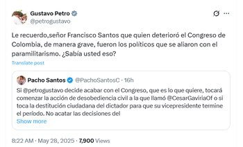 El presidente le respondió al