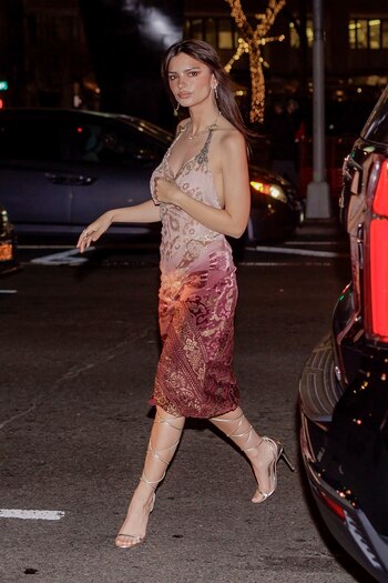 Emily Ratajkowski desafía al frío