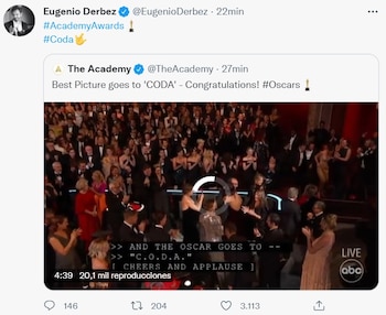 Eugenio Derbez celebró la victoria