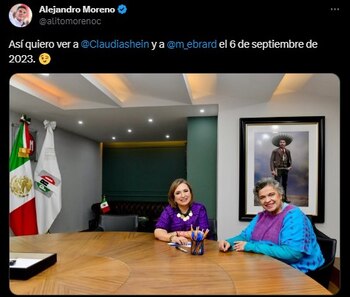 Alito Moreno retó a Claudia