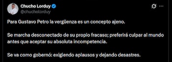 Jesús “Chucho” Lorduy - crédito @chucholorduy/X
