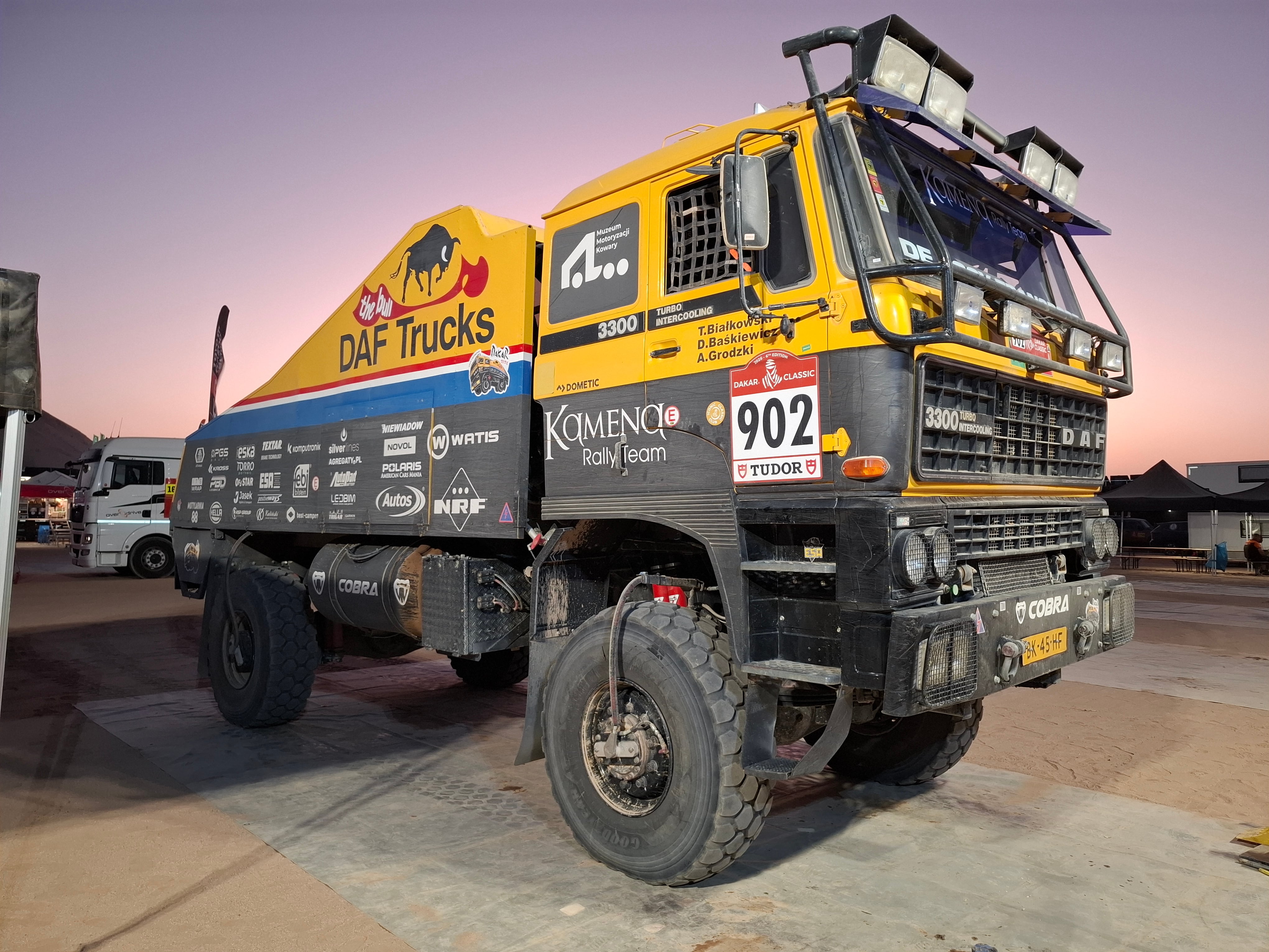 El camión fue segundo en el Rally Dakar de 1985