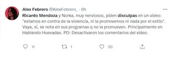 Usuarios rechazan disculpas públicas de