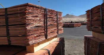 Cátodos de cobre. REUTERS/Julie Gordon