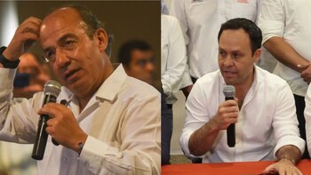 Clemente Castañeda y Felipe Calderón
