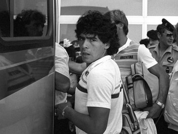 En Alicante, durante el Mundial que organizó España en 1982 (EFE)